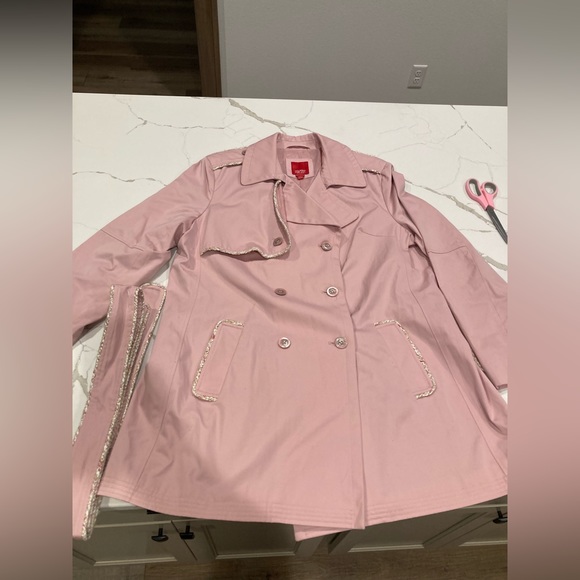 Esprit Jackets & Coats Women Espirit Pink Trench Coat Rain Jacket